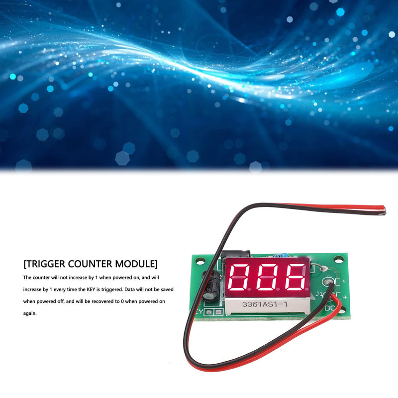 Counter Module 3 Digit Red Display Accumulator Module for Various Industries and Scenarios (4-7V) 4-7V