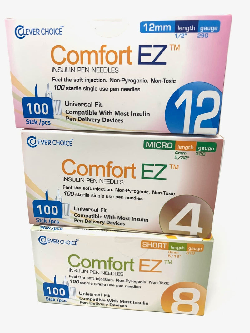 [Australia - AusPower] - Comfort EZ Insulin Pen Needles, 32G 4mm - 100 per Box 