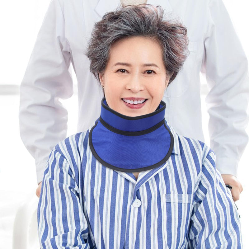 [Australia - AusPower] - VILLCASE Thyroid Shield Collar Cover, X-ray Protective Thyroid Shield Cover Protector Radia-tion Protection Collar Hospital Supplies Rubber Cap, Blue 59X15.5CM 