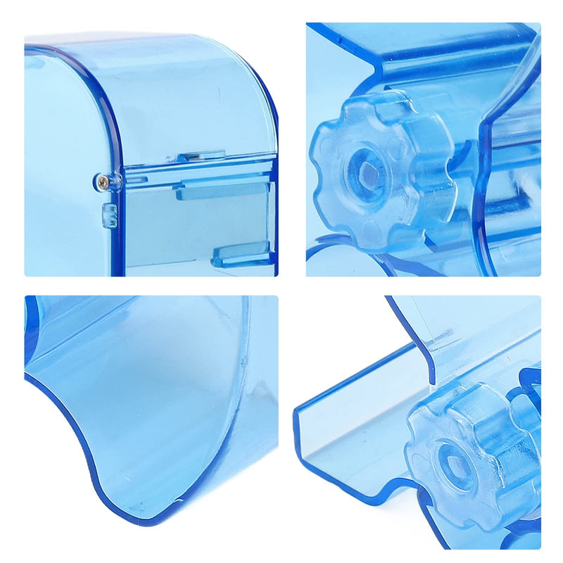 [Australia - AusPower] - YUYTE Cotton Roll Dispenser, Cotton Roll Box, Blue ABS Plastic, Streamlined Design, 