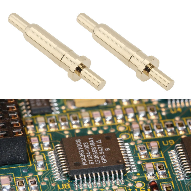[Australia - AusPower] - Be In Your Mind 100pcs 9.5mm Power Test Tips Pogo Pins Connectors 24V DC 1.5A for Mobile Phone Communication Automotive 