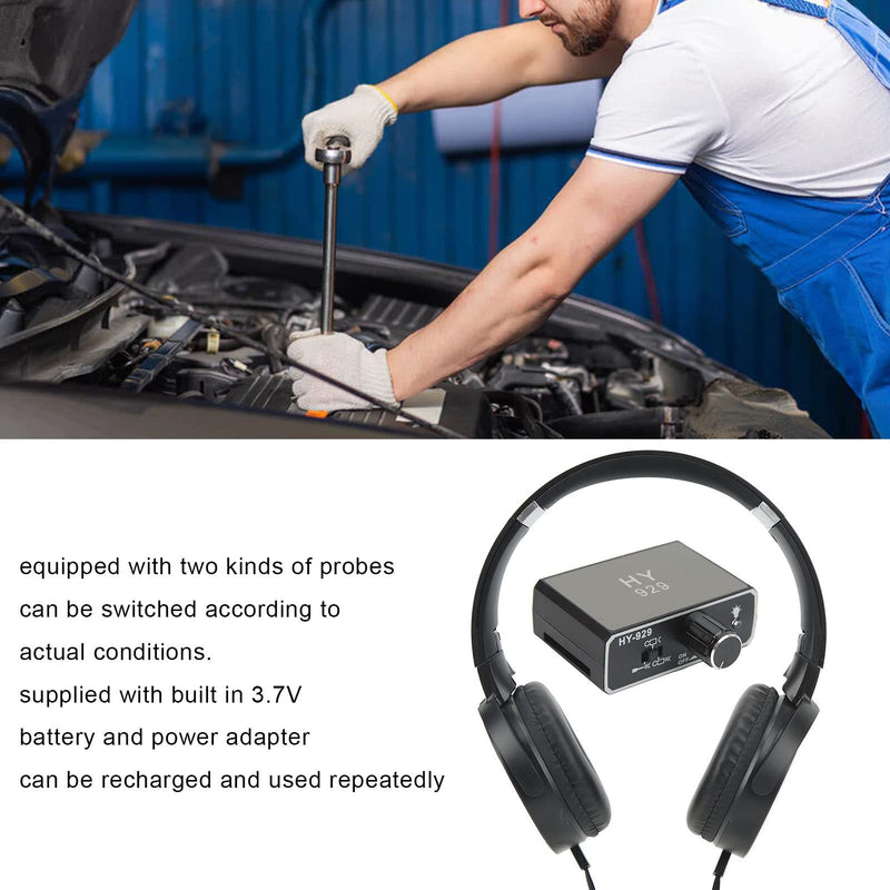 [Australia - AusPower] - Underground Water Leak Detector Water Pipe Leakage Detector, Pipe Leak Detector High Strength Sound Intensifier with Headset AC100-240V for Site Construction Plumbing Leak US Plug 