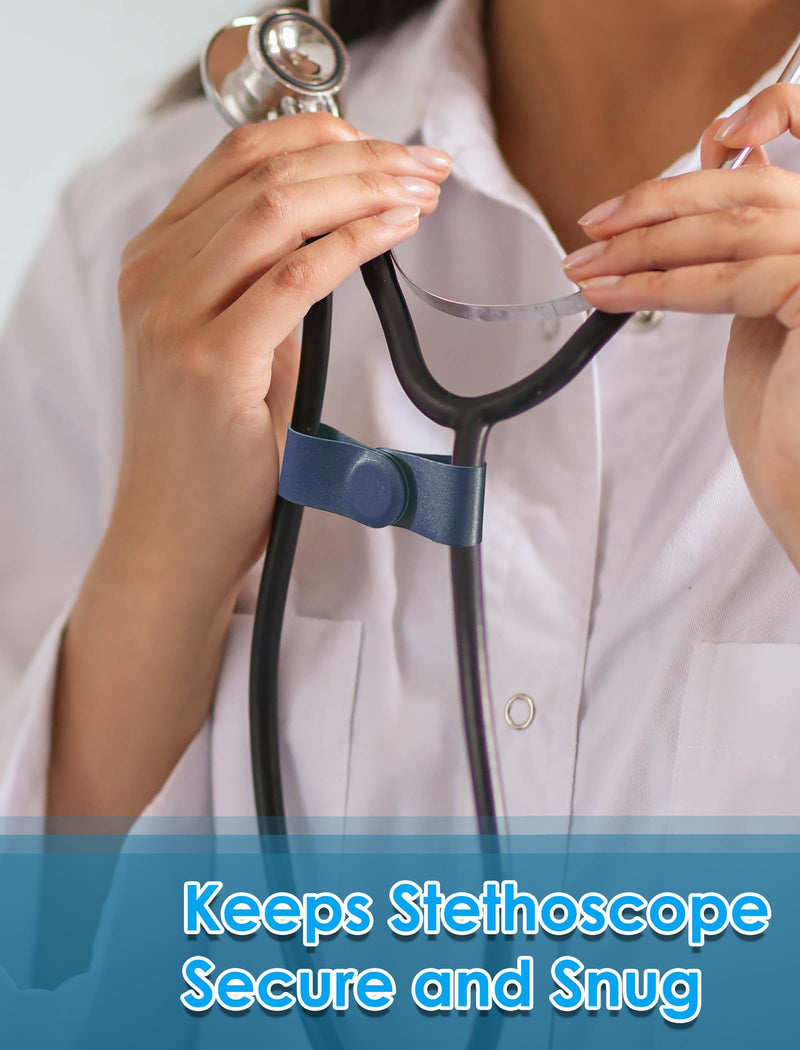 [Australia - AusPower] - Stethoscope Clip for Medical Professionals, Secure Attachment for Doctors, Nurses, and Students - Compatible with 3M Littmann Classic III, Lightweight II S.E Lightweight and Stylish Design Blue 