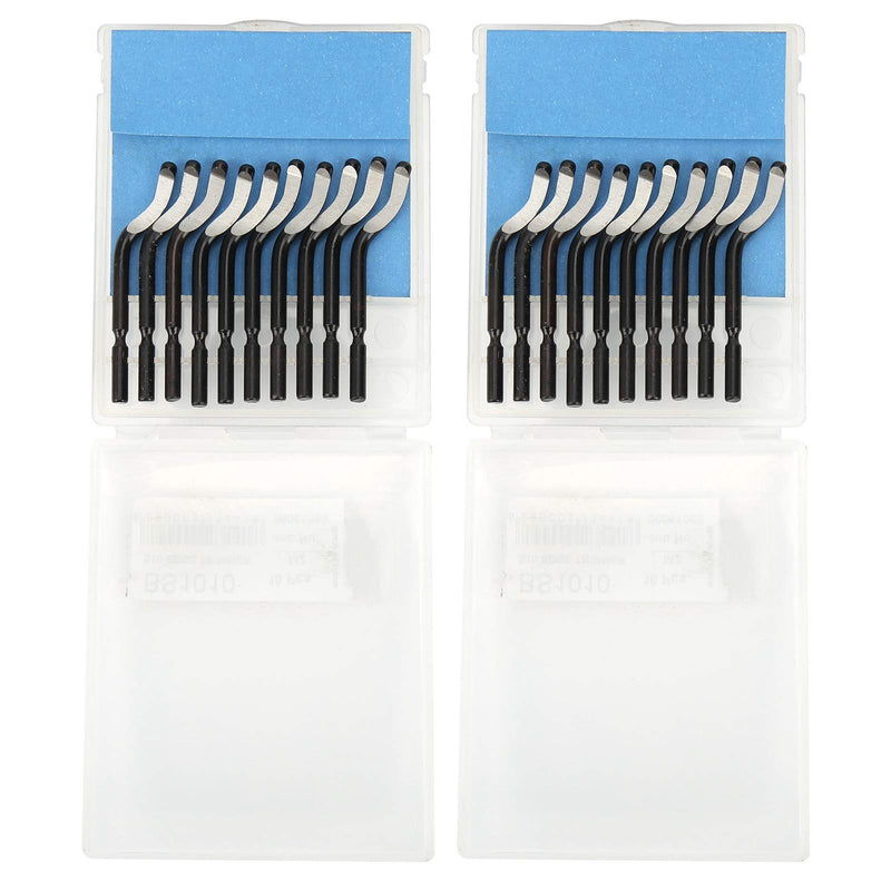20pcs Deburring Blades BS1010 Replacement Deburring Knife Deburring Tool for Metal, Plastic, Aluminum, Copper, PVC, Iron