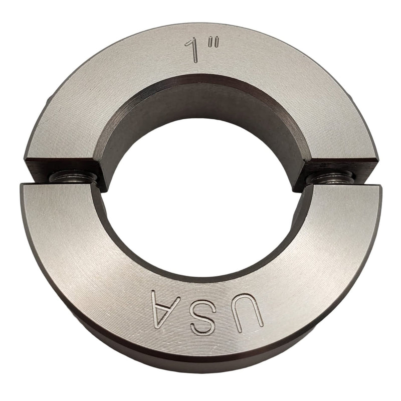 [Australia - AusPower] - 1.00" Bore Diameter - Clamping Two Piece Shaft Collar - 303 Stainless Steel (2 Pack) 1.00" Bore 2 