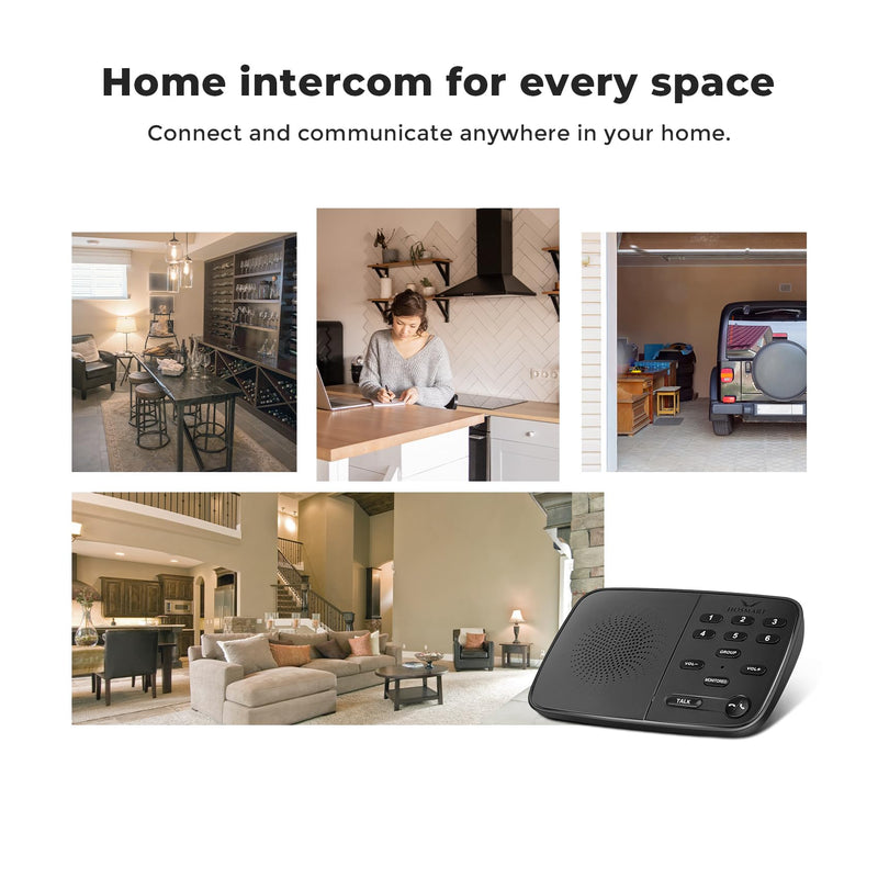 [Australia - AusPower] - Hosmart UltraSpeak Pro Intercoms Wireless for Home, 2024 Two-Way Real-time Intercom Full Duplex Wireless Intercom System for Home Use, House Intercom System for Business with 1200 Feet Range 2 stations 