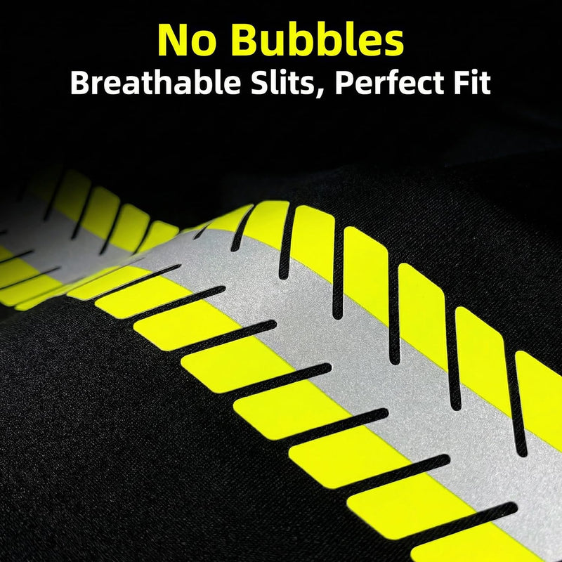 Reflective Iron-On Tape Heat Transfer Vinyl for Clothing CS-04# 2in x 5yd (Fluorescent Yellow) Fluorescent Yellow