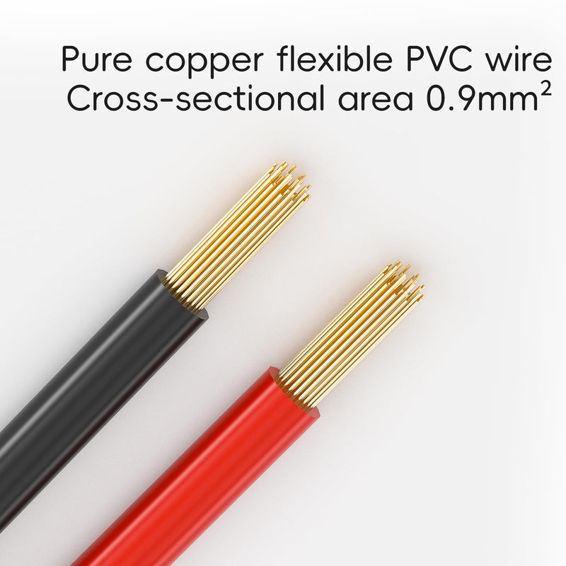 [Australia - AusPower] - Goupchn LCR Meter Test Leads Terminal Kelvin Clips Cable Wires to 4mm Safety Banana Plugs 1.2m/3.94ft for DMM Safety Banana Plug to Alligator Clip 