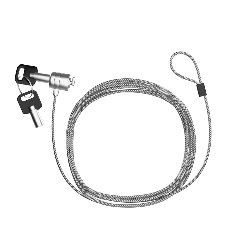 [Australia - AusPower] - CTA Digital 10-Foot Security Cable – CTA 10’ Galvanized Steel Cable with K-Slot Lock and Master Key for Use with Tablets, Laptops, and Devices with K-Slots (ADD-CALOCK3M) 
