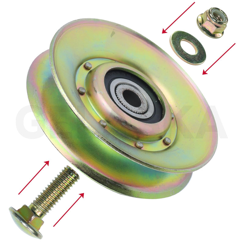 [Australia - AusPower] - GELASKA 139245 Idler Pulley Replaces 532139245 Pulley Idler Craftsman 127783, 532127783, Craftsman Idler Pulley 139245, 123766X, 532106298 for Husqvarna GT160, GT190, GT200, GT2500 Mowers 1 Pack 