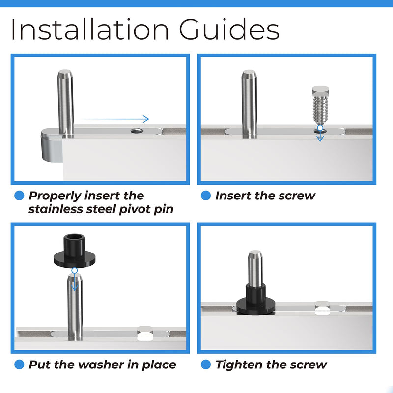 PalpitateC Shower Door Pivot Block with 3/4" Pin fit for Framed Swing Shower Doors, Framed Swing Shower Door Replacement Pivot Bracket #SDPB34
