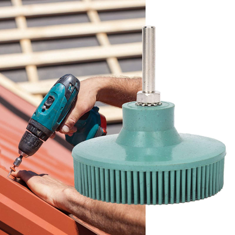 [Australia - AusPower] - Bristle Polishing Brush, 3 Inch Bristle Disc, Emery Rubber Grinding Brush, Deburring Polishing Sanding Disc for Fine Metal Bristle Discs (Green) Green 