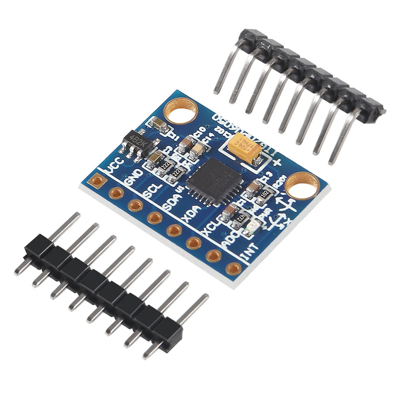 10pcs GY-521 MPU-6050 MPU6050 3 Axis Accelerometer Gyroscope Module 6 DOF 6-axis Accelerometer Gyroscope Sensor Module 16 Bit AD Converter Data Output IIC I2C for Arduino