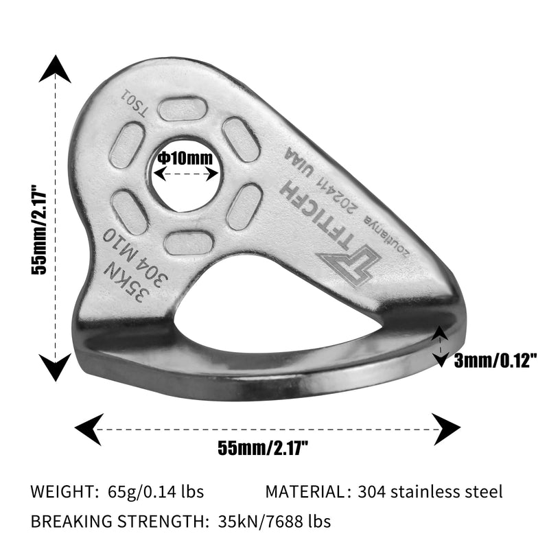 [Australia - AusPower] - 35kN UIAA Certified Heavy Duty Stainless Steel Climbing Bolt Hangers & Expansion Bolts Set, M10, Silver, 5pc Bolt Hanger+Bolt-5pc 10mm 