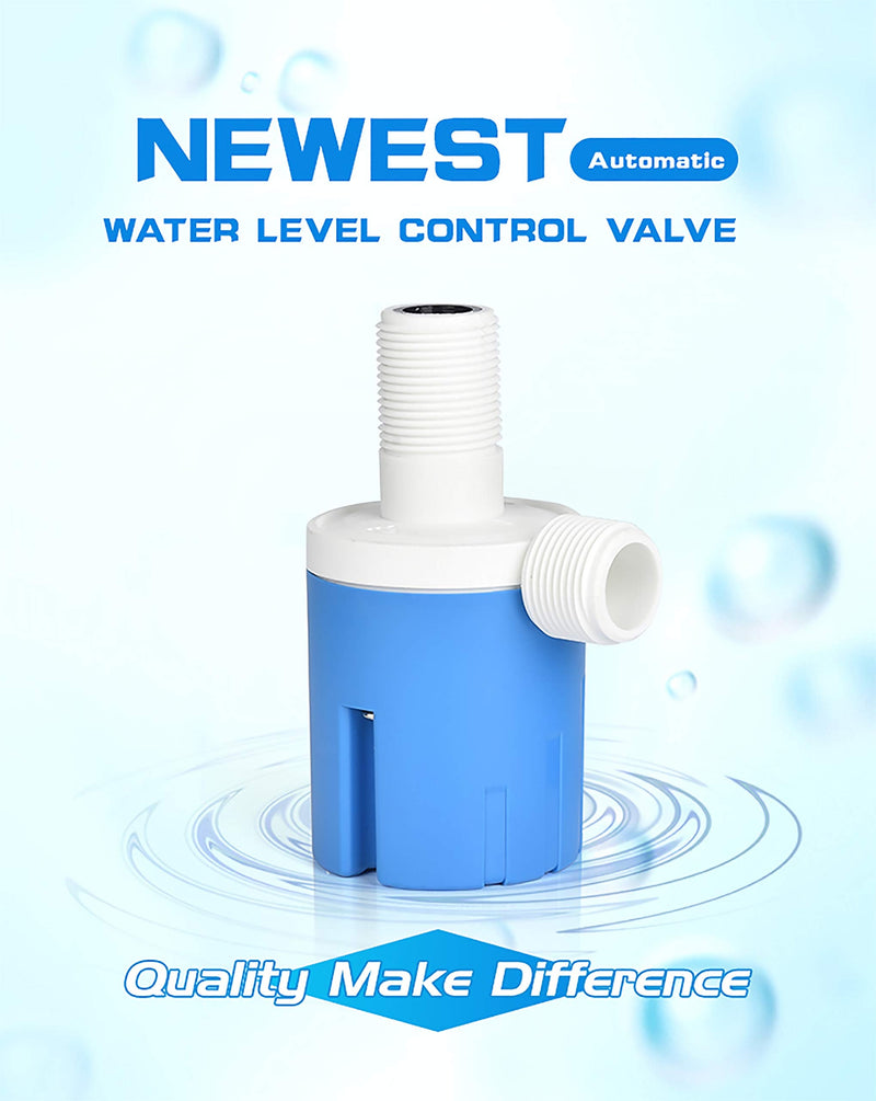 [Australia - AusPower] - Automatic Water Level Control Valve Inside Type,side Inner Water Automatic Float Valve Water Level Control Valve Uesd for Water Tank, Solar Energy, Auto Pot, Aquarium 2PCS (1/2'' Top Inner) 1/2'' Top Inner 