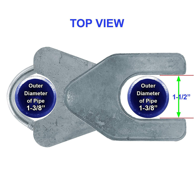 Jake Sales CHAIN LINK DROP ROD/PIN LATCH for 1-3/8" Frame Double Gate - Chain Link Fence. 36" Long.