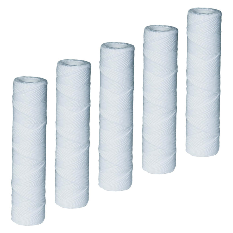 CFS – 10" x 2.5" Sediment Water Filter Cartridges Compatible with Campbell 1SS Models – 5 Micron Replacement Filter – Removes Bad Taste & Odor – Whole House Filter – 5 Pack 5 Count (Pack of 1)