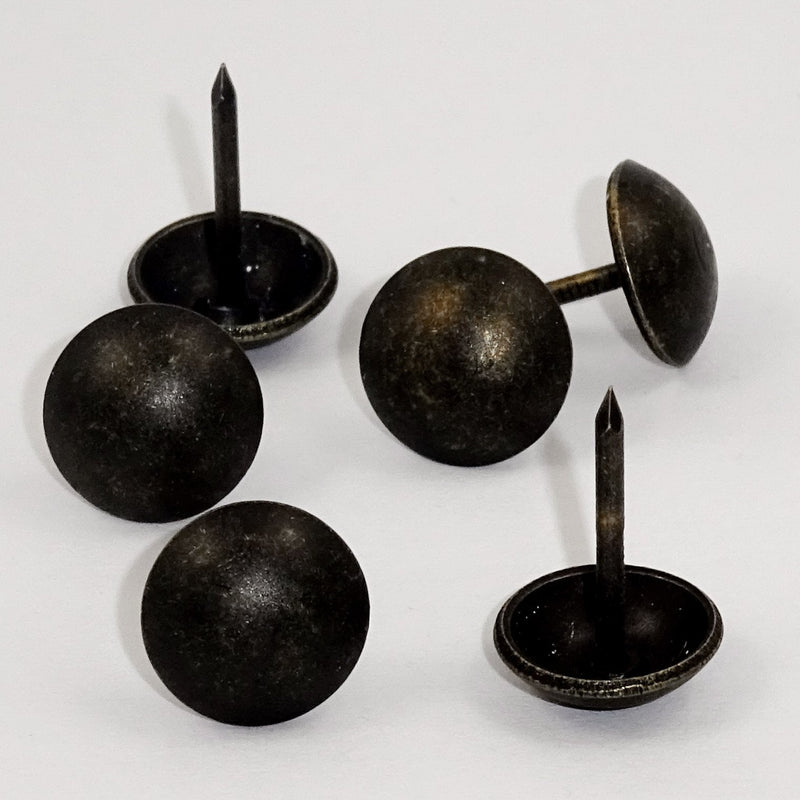 [Australia - AusPower] - Upholstery Tacks, Heavy Duty Furniture Nails 7/16" - 100 Pcs [ Dark Antique Brass Finish] DX0511DAB 