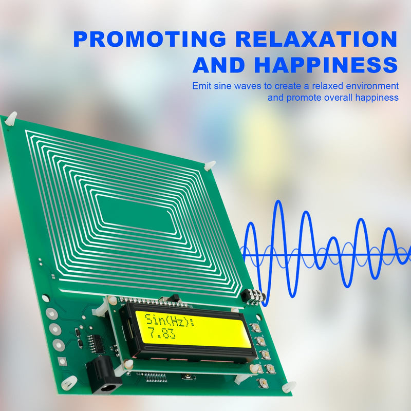 [Australia - AusPower] - 0.01Hz~300000Hz Schumann Generator 7.83Hz Adjustable Schumann Sine Square Wave Resonance Generator, Ultra Low Frequency Pulse Generatorfor Improving Sleep and Heathly 