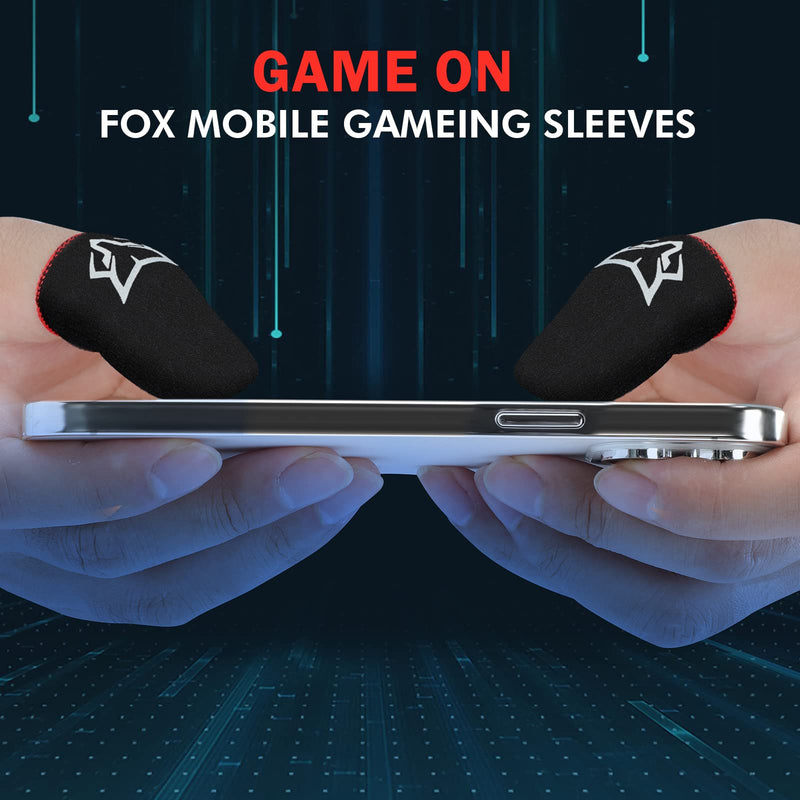 [Australia - AusPower] - Mobile Phone Game Finger Sleeves [6pcs], Anti-Sweat Breathable,Gaming Sleeve,Thumbs Finger Gloves Cover Sleeve for League of Legend, PUBG, Rules of Survival, Knives Out (Black [Carbon Fibre]) Black [Carbon Fibre] 