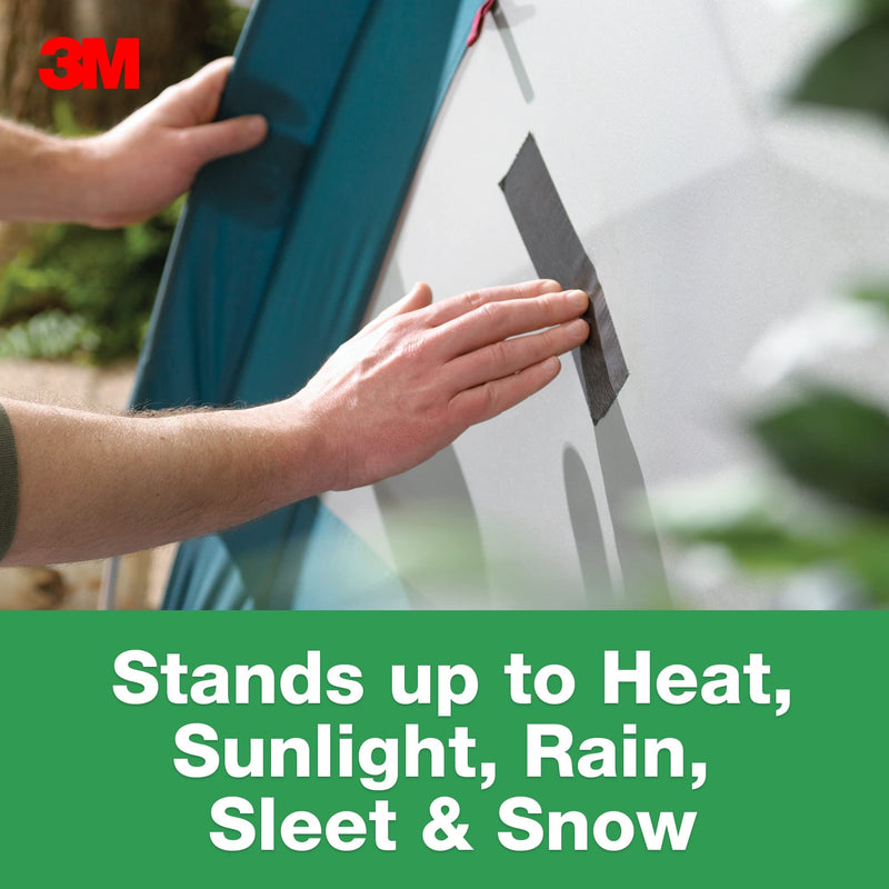 3M All Weather Duct Tape, 1.88 in x 25 yd, 1 Roll, UV/Water Resistant, Stands up to Heat, Sunlight, Rain, Sleet & Snow, Great for Patching, Reparing Outdoor Items and Reinforcing Tools (2525)