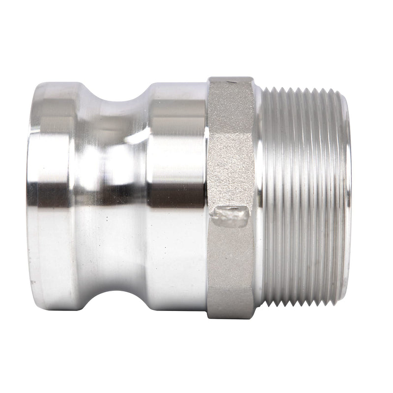 [Australia - AusPower] - 2 pcs Aluminum Camlock (2" Part F) Cam & Groove Hose Fittings, cam Lock Fittings Male Adapter x Male NPT Thread cam Lock Fittings camlock Coupling (2'') 2 