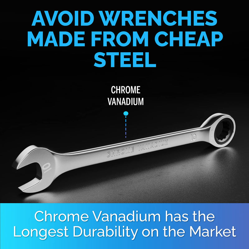 [Australia - AusPower] - TOOLGUARDS 10mm Ratchet Wrench SLIM DESIGN 10mm Wrench 10 mm 