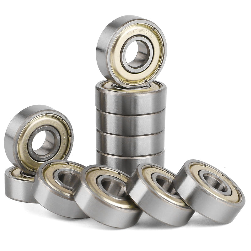 [Australia - AusPower] - Pack of 20) 608 ZZ Skateboard Bearings, Double Shielded,8x22x7 Miniature Ball Bearings 