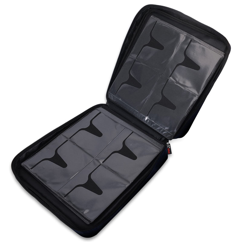 [Australia - AusPower] - CCidea 200 Capacity CD/DVD Case Holder Portable Wallet Disc Storage Binder Nylon CD Bag for Car, Home, Travel Carrying Protector Organizer (200-Black) 200-Black 