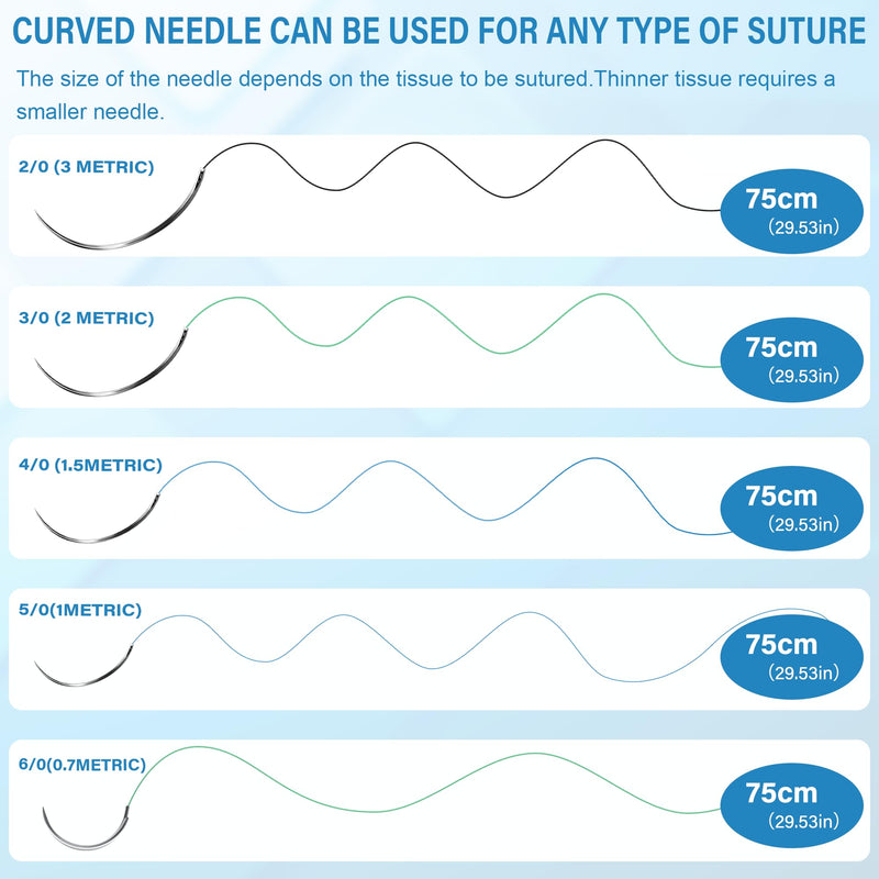 [Australia - AusPower] - Suture Practice Thread and Needles for Medical Students Training Only (40 Mixed) 