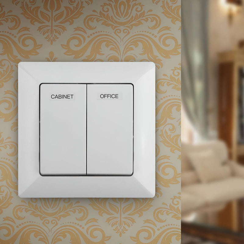 650 PCS Light Switch Labels,Transparent Switches Identification Stickers Label for Home Office