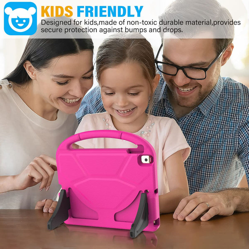 [Australia - AusPower] - SUPLIK Kids Case for iPad 9th/8th/7th Generation - iPad 10.2 inch 2021/2020/2019 Case with Built-in Screen Protector, Durable Shockproof Handle Stand Kids Case for Apple iPad 7/8/9 Gen, Pink 