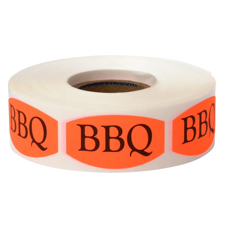 BBQ Grocery Store Food Labels .75 x 1.375 Inch 500 Total Adhesive Stickers