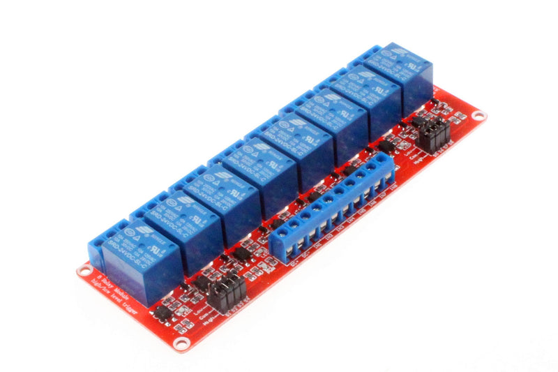 [Australia - AusPower] - NOYITO 8-Channel Relay Module High Low Level Trigger with OPTO-Isolated Load DC 30V AC 250V 10A for PLC Automation Equipment Control Industrial Control (8 Channel 24V) 8-Channel 24V 