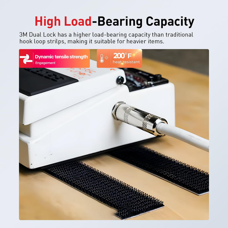 Dual Lock SJ3550 Made of 3M Heavy Duty Reclosable Fastener 2" x 7.5Ft Industrial Strength Mounting Strips Self Mating Interlocking Hook with Strong Adhesive for Indoor Outdoor Home Office Deco Large Roll