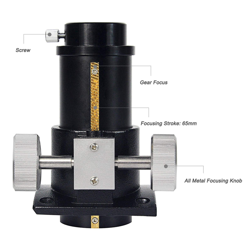 [Australia - AusPower] - SVBONY SV181 Rack and Pinion Focuser, 1.25 inch, Newtonian Reflector Focuser for Newtonian Reflector Telescope 