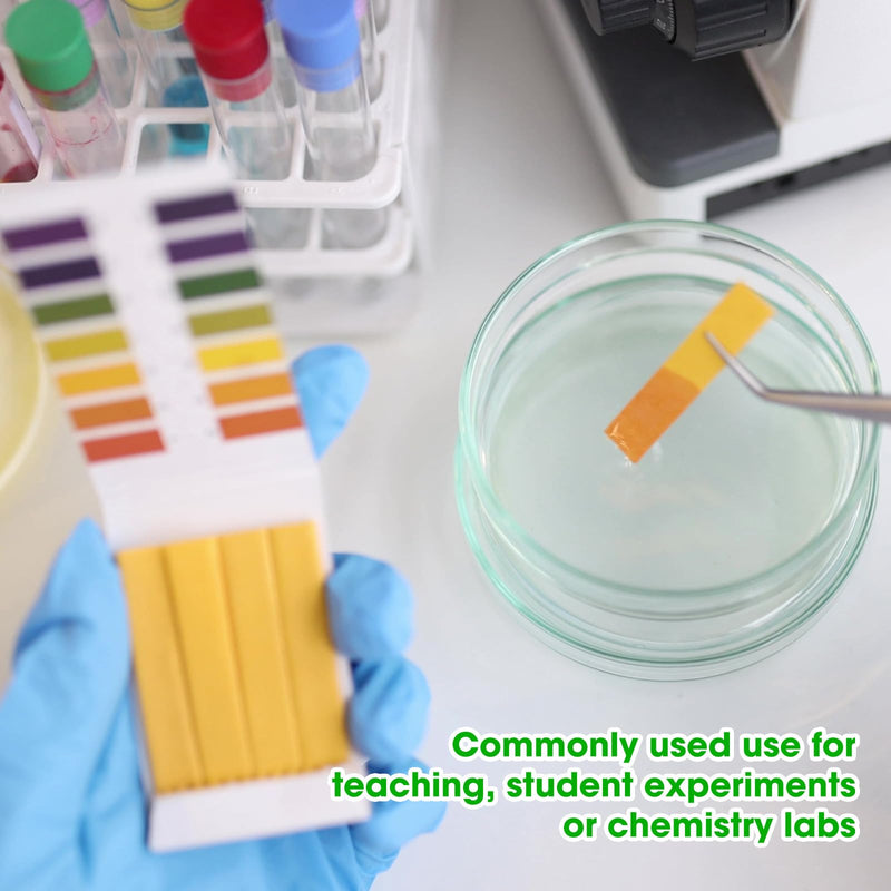[Australia - AusPower] - Handepo 50 Pack pH Test Strips 1-14 Universal pH Test Paper Full Range Litmus Test Paper Strips pH Test 4000 Strips for Teaching, Student, Chemistry Experiment, Saliva Urine Water Soil 