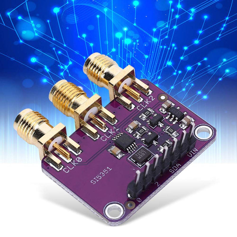 Clock Generator Breakout Board, CJMCU-5351 Si5351A clock splitter Signal generator Electronic component 8KHz-160MHz Clock generators