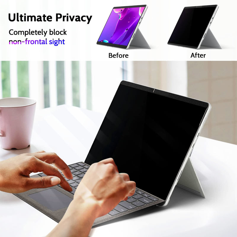 [Australia - AusPower] - 12.3 Inch Magnetic Privacy Screen Compatible With Surface Pro 7+/7/6/5/4/3, Removable Anti Blue Light Glare Filter, Black Security Private Apy Block Protector magnetic privacy filter for surface surface pro 7+/7/6/5/4/3 -12.3inch 
