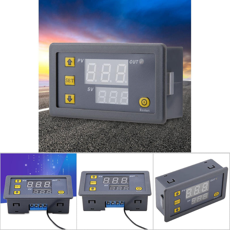 [Australia - AusPower] - 12v 20A W3230 LCD Digital Timer W3230 Digital Temperature Controller Thermostat Meter 12V 24V 220V Digital Thermostat Thermostat Switch Sensor with LED Display(12V red and Blue 12V red and blue display 