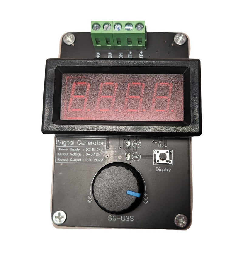 [Australia - AusPower] - DC 15–24V Adjustable Signal Generator Calibrator — 0–5V/0–10V, 0–20mA/4–20mA Analog Signal Simulator for Level sensors, Flow Detectors and Pressure switches VFD PLC 