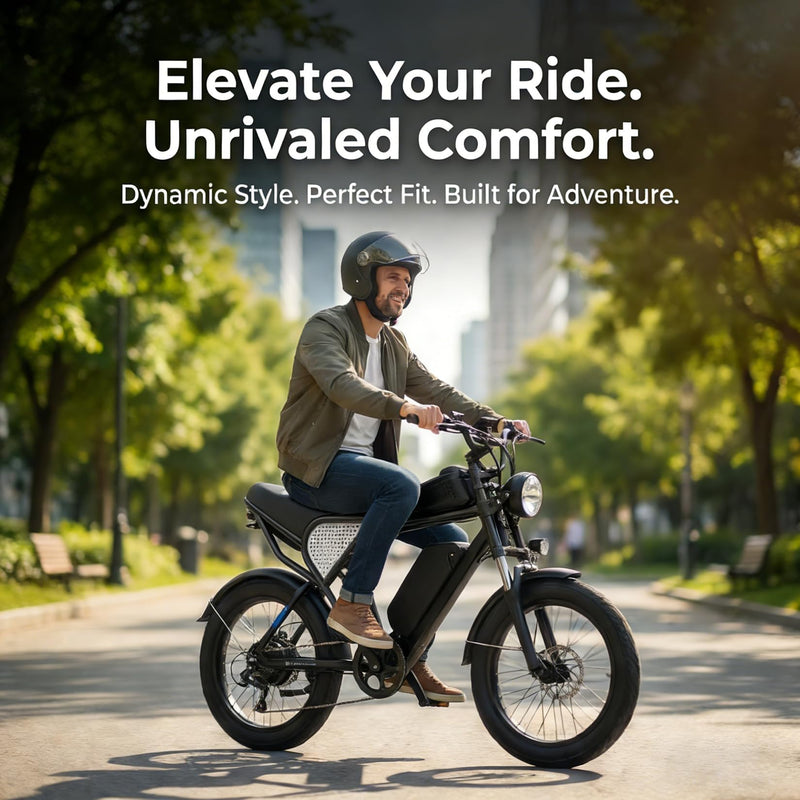 PSLER Seat Cover for Ridstar Ebike Seat Cover for Q20,Non-Slip E Bike Seat Cover,White White