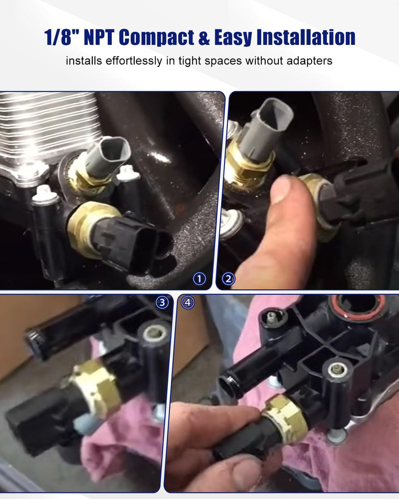 [Australia - AusPower] - 100PSI Fuel Oil Coolant Pressure Sensor Fit for EFI and Data Logging Systems 1/8" NPT thread,0.5V to 4.5V, Replace 7990100 