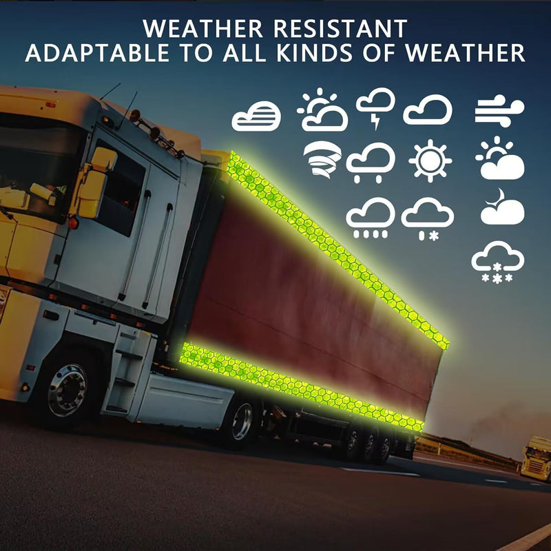 [Australia - AusPower] - Reflective Tape 2 Inch x 30 Feet DOT-C2 Shining Star Fade Resistant Green Reflective Tape Outdoor Waterproof Strong Adhesive Safety Warning Tape Reflector Conspicuity Tape for Trailer Trucks Bike 2IN x 30FT 