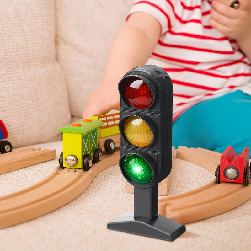 [Australia - AusPower] - TOYANDONA 7.8 inch Traffic Light Signs Toy Multicoloured Simulation Road Light Safety Traffic Maker Crosswalk Signal Model Toy for Kids Birthday Education Gifts 