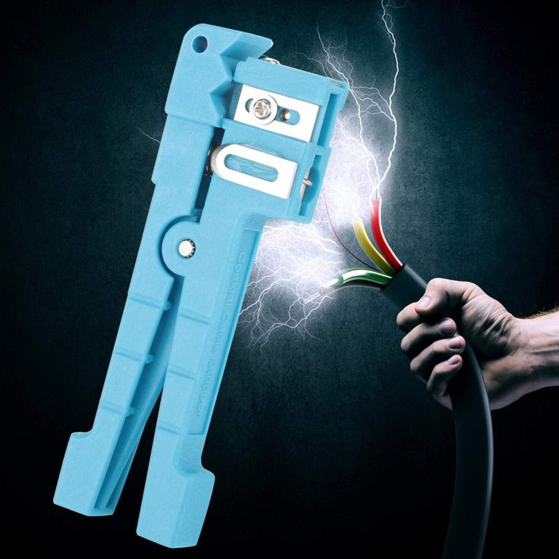 Fibre Optic Sheath Stripper Cable Cutter Crimper 45-163 45-162 for Fibre Optic Buffer Tubes Coaxial Cable Stripping Tool (45-163)