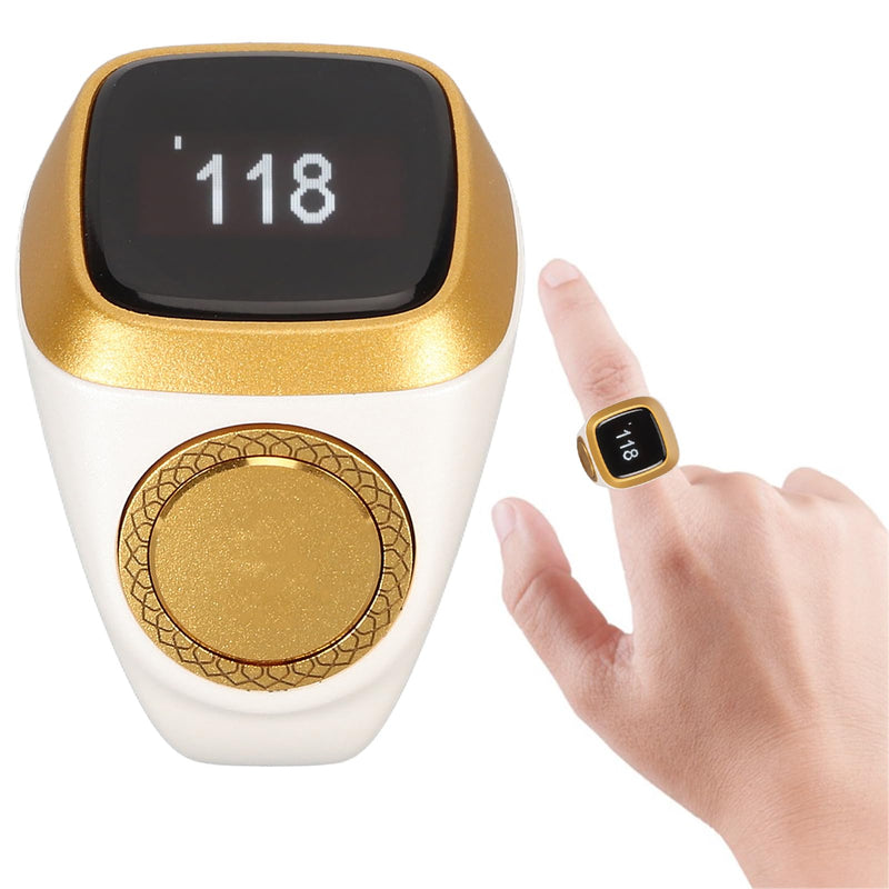 Hand Tally Counter Count Clicker, Bluetooth Counter for , 0.49in Screen, Electronic Counting Finger for Sport Casino Event School Training Activities (White)