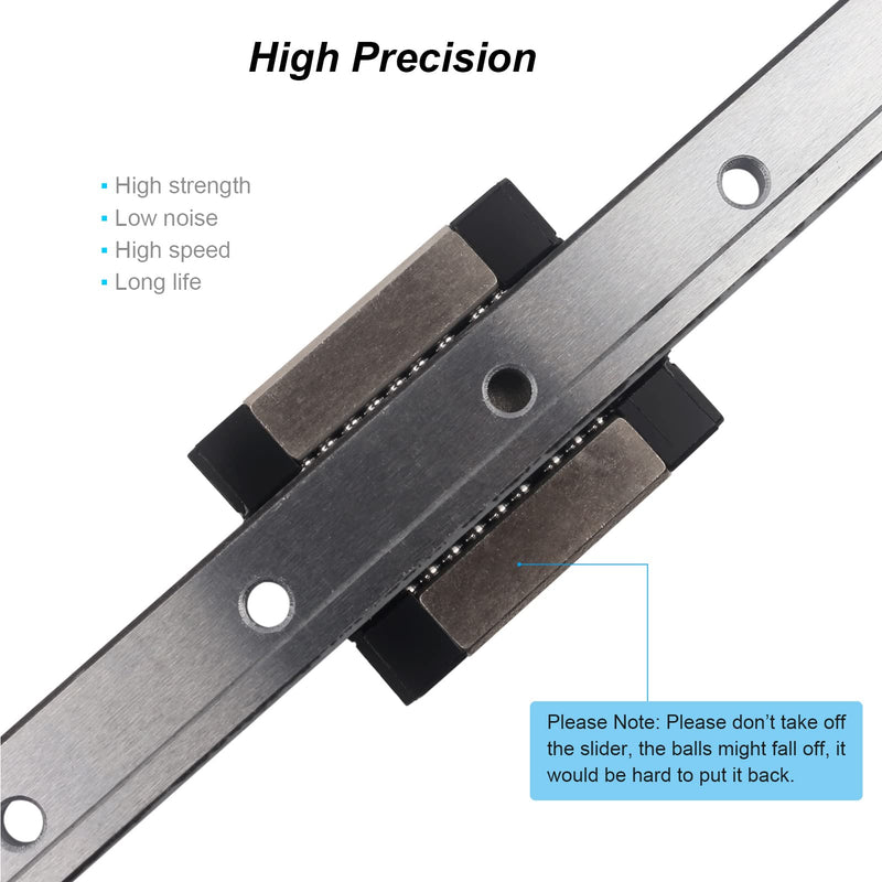 ENOMAKER Ender 3 Upgrade Linear Rail Guide Kit X Axis with Direct Drive Extruder Bracket, MGN12C Bearing Stainless Steel Guideway Slider Improve Speed for Creality Ender 3 Pro V2(300mm C-Type) Ender 3/Pro/V2 Rail Guide(X Axis)