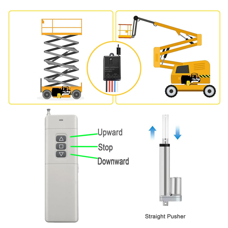 [Australia - AusPower] - Forward Reverse Remote Switch,Linear Actuator with 3000Ft Distance,Wireless Remote Control Switch,DC 5V/12V/24V 20A Relay for Electric Curtains,Water Pum,etc Motor Remote Control Switch 12V 
