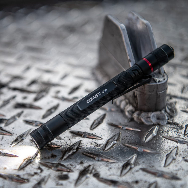 [Australia - AusPower] - Coast HP3R 385 Lumen Rechargeable LED Penlight with Twist Focus, Red 